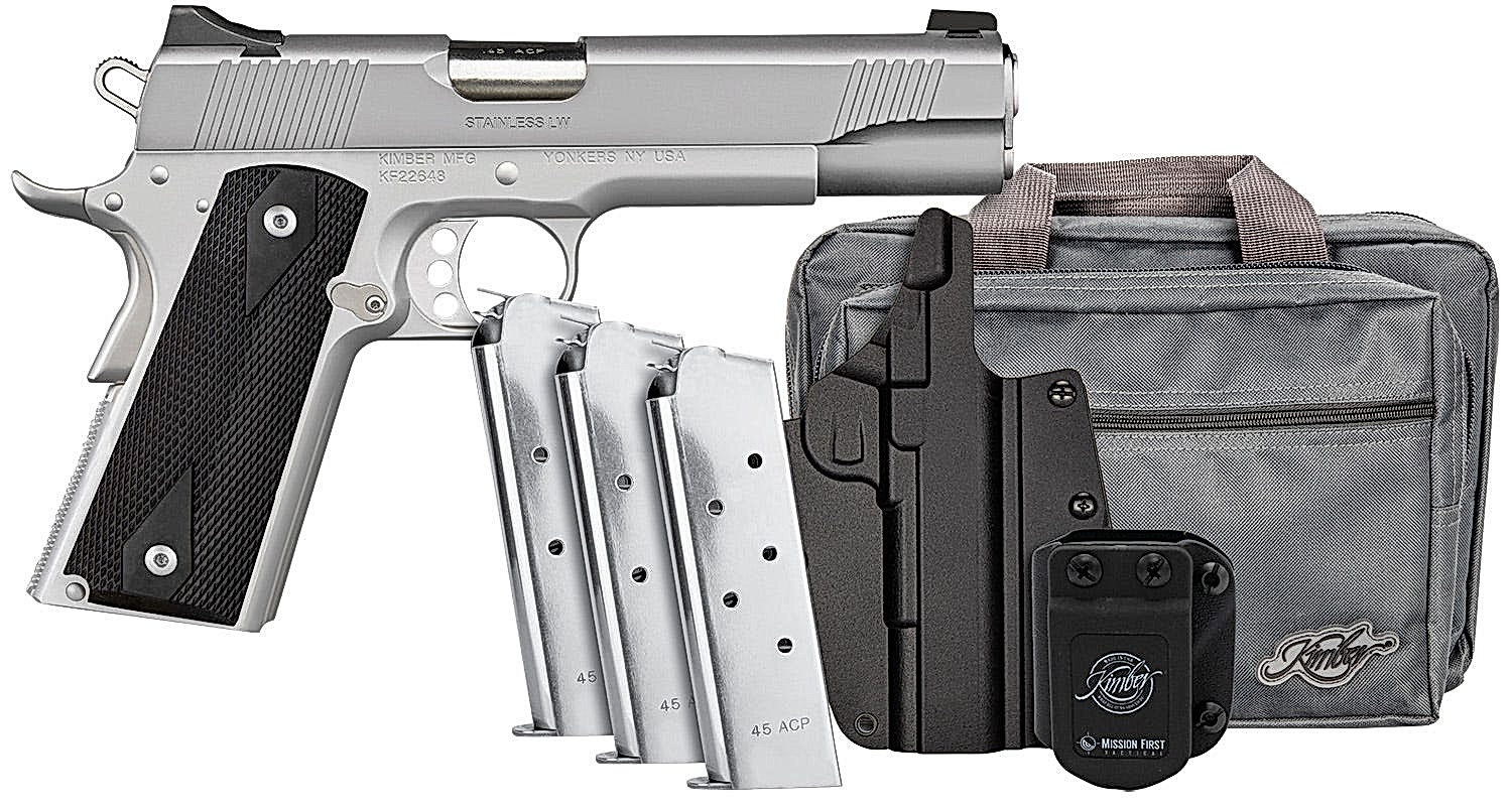 Kimber Stainless LW Silver .45 ACP 5″ Barrel 7-Rounds Clu…