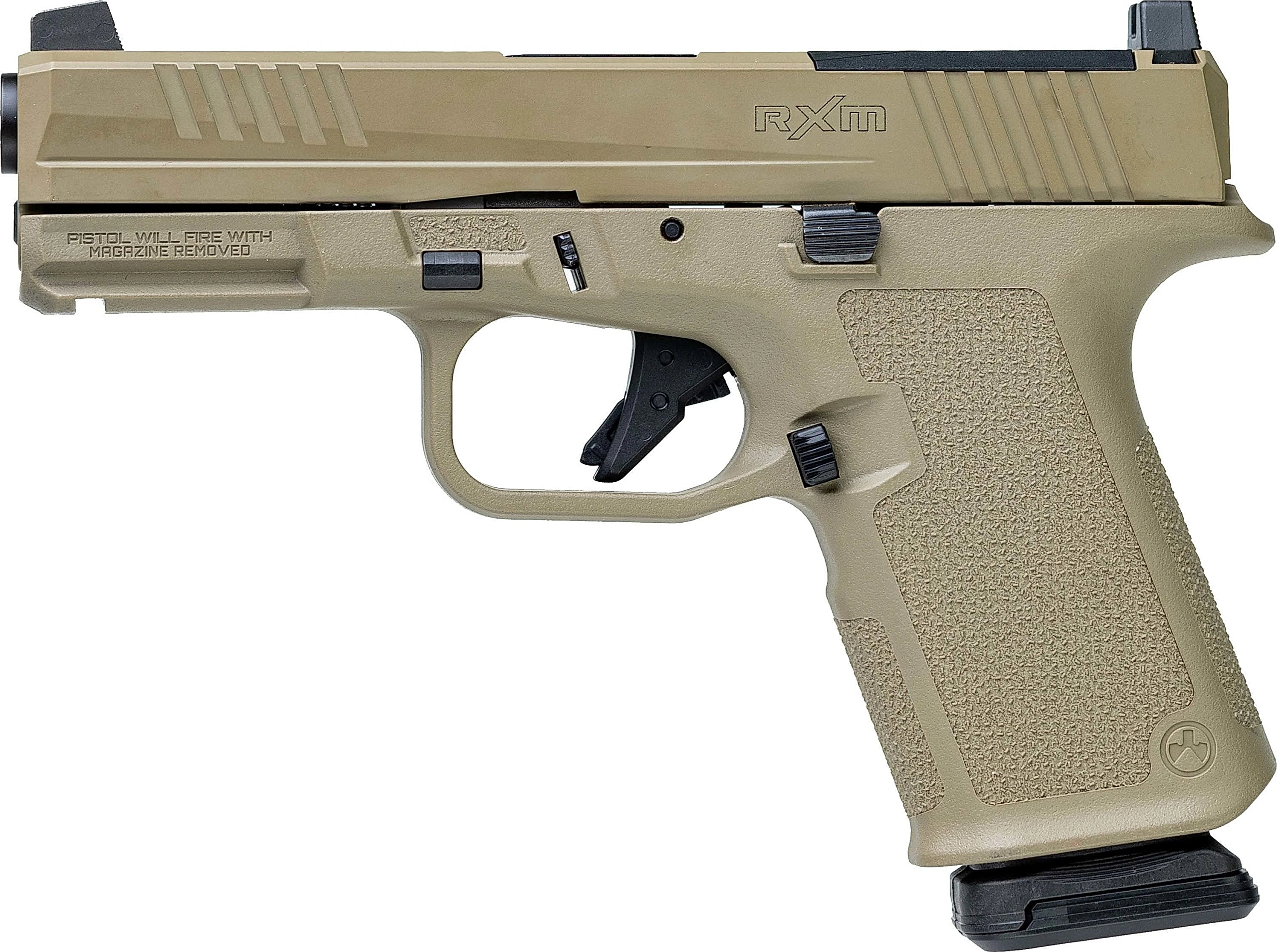 Ruger RXM Flat Dark Earth 9mm 4″ Barrel 15-Rounds Optics …