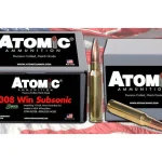 Order Atomic Ammunition Match Subsonic 308 Winchester Ammo 175 Grain Sierra MatchKing Jacketed Hollow Point Box of 100 Online for sale