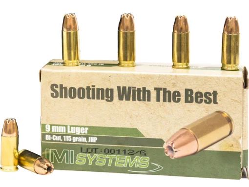 Shop IMI 9mm Luger Ammo 115 Grain Jacketed Hollow Point