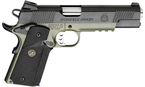 Springfield 1911 Loaded MC Operator 45ACP OD Green Armory Kote